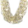 Les Trésors De Lily [M4197] - Ivory Gold 'Sissi' Designer Necklace
