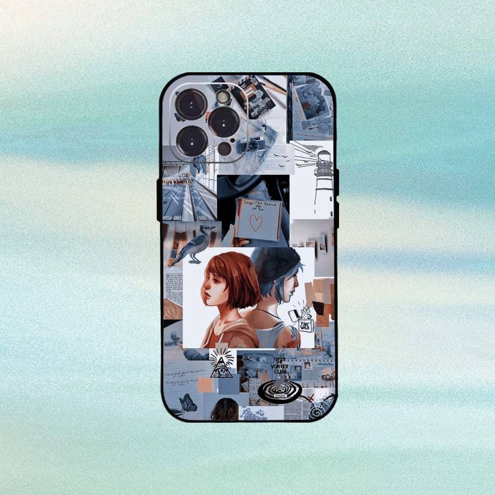 

B-Blue-Game L-Life Is Strange Phone Case For iPhone17,16,15,14,13,12Plus,Pro Max,XS,5G Soft Silicone Black Cover iPhone11PROMAX