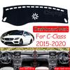 Osłona przeciwsłoneczna Dywanik na deskę rozdzielczą Akcesoria Dywanik C-Klasa C180 C200 C220 C250 C300 dla Mercedes Benz C-Klasa W205 Mata antypoślizgowa Podkładka na deskę rozdzielczą