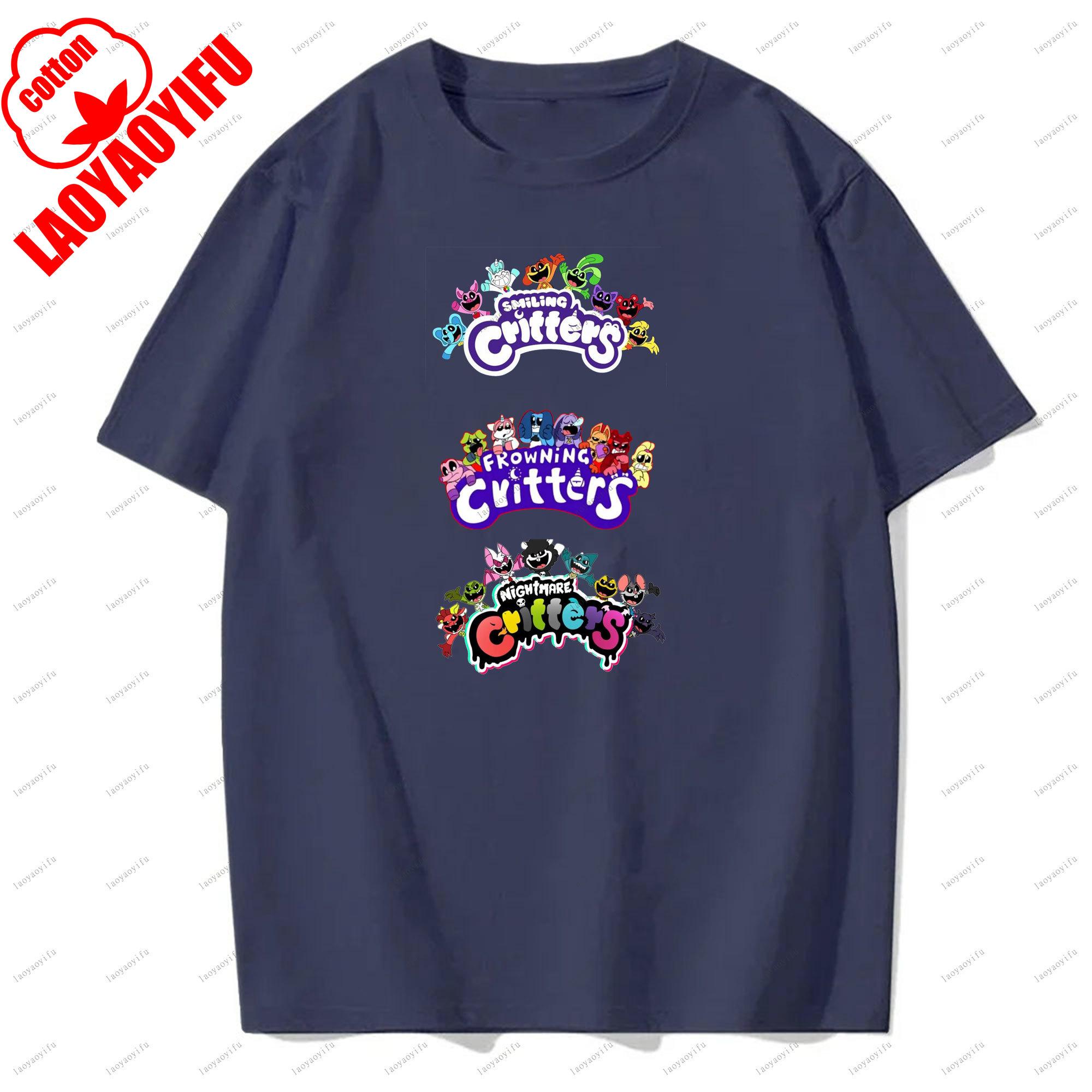 

Smiling Critters T-shirts Breathable Camisetas Harajuku Tops Men T Shirt Casual for Daily Wear and Casual Outings 4XL