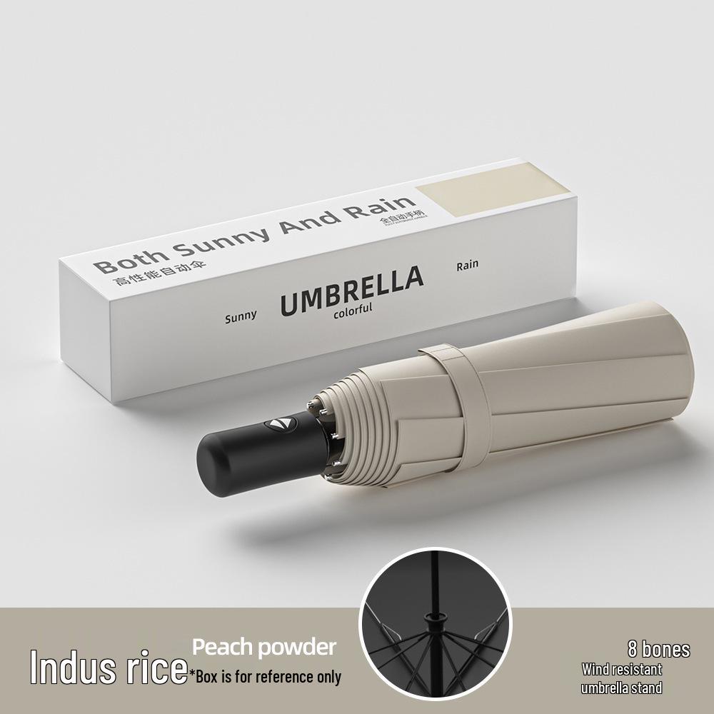 Fully Automatic Dual-Use Sun and Rain Folding Umbrella with Anti-Ultraviolet Sun Protection