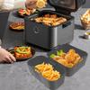 Silicone Liners For Air Fryer Basket Air Fryer Silicone Basket 2 Pieces Non-Stick Reusable Steamer Tray Removable For Cooking