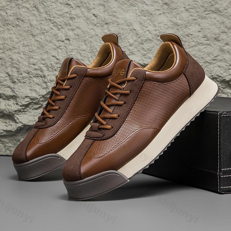 Fashion Men Shoes Sneakers Retro Casual Sneaker 2025 Spring Comfort Running Sneakers Man Leather Platform Fashion Shoes Zapatos Hombre