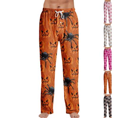 Anime-Pyjamahose, Nachtwäsche, lässige Hose mit Kordelzug und elastischer Taille, bequeme, gerade, lockere Yoga-Hose