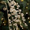 Realistic Artificial Christmas Branches 35-40cm Imitation Pearl Chain  Room Decoration