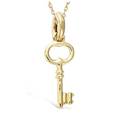 [N4017] - Gold-plated Pendant 'Clé Des Possibles' - 25x10 Mm