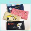 Peanuts Snoopy Cute Oxford Material Pen Bag With Storage For Students Office Use
