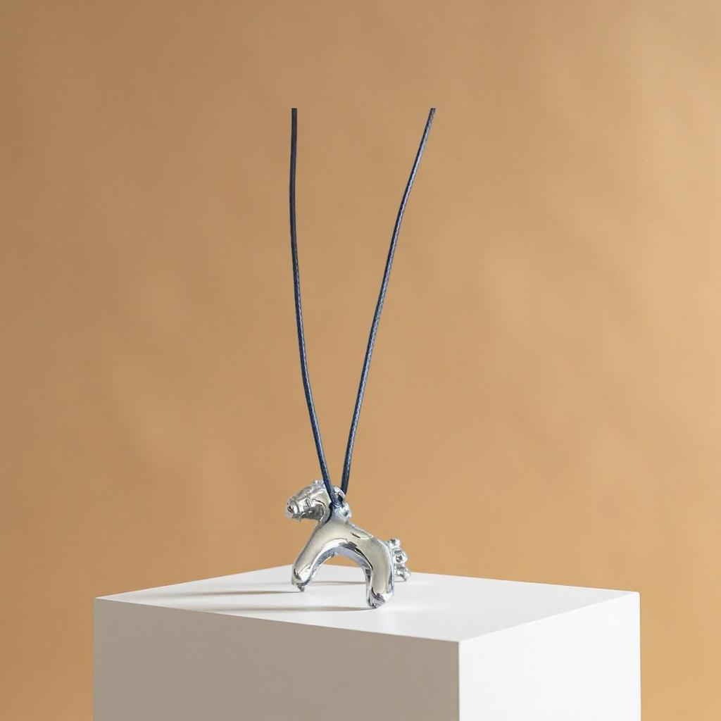 Charming Colorful Pony Pendant High-End Children's Necklace