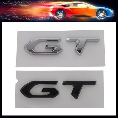 Adhesivo para Coche ABS Premium 3D Logo GT Emblema de Carrocería Calcomanía Decoración Exterior