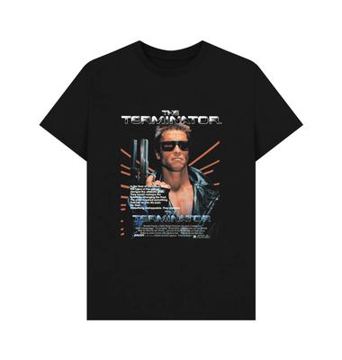 PREMIUM OFFICIAL The Terminator The Terminator Classic Movie Graphic Black T-...