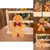 Cozy Gingerbread Man Plush Keychain And Doll For Festive Christmas Cheer And Gifts