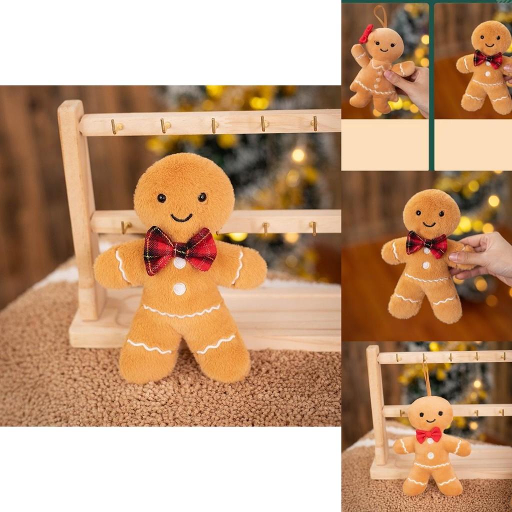 Cozy Gingerbread Man Plush Keychain And Doll For Festive Christmas Cheer And Gifts