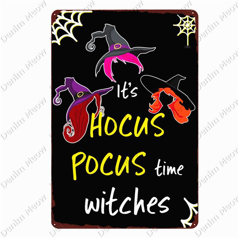 Halloween Party Poster, Happy Halloween Vintage Metal Signs, Bar, Pub, Cafe, Home Decor, Tin Painting, Tin Plate, N369