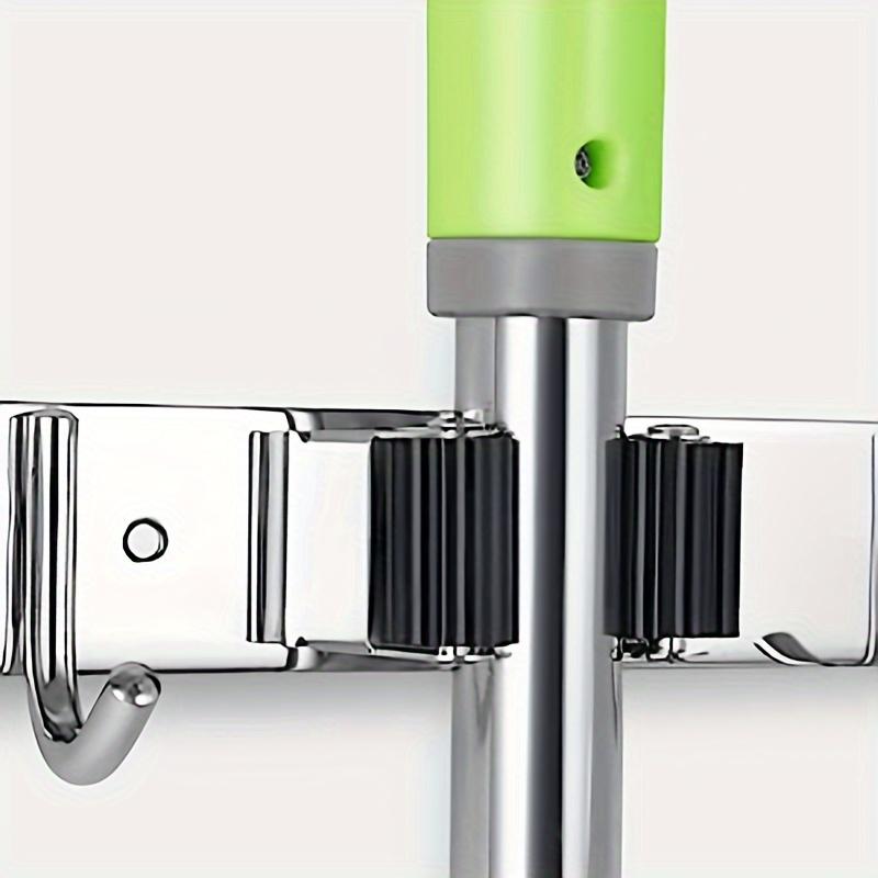 1pc  Space-Saving Stainless Steel Wall Rack with 5 Non-Slip Hooks - Perfect Organizer for Home, Garage, & More