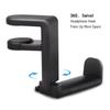 No Punch Table Clip Hook Headphone Holder 360 Degree Rotating Headphone Holder Miscellaneous Storage Hangin Organizer