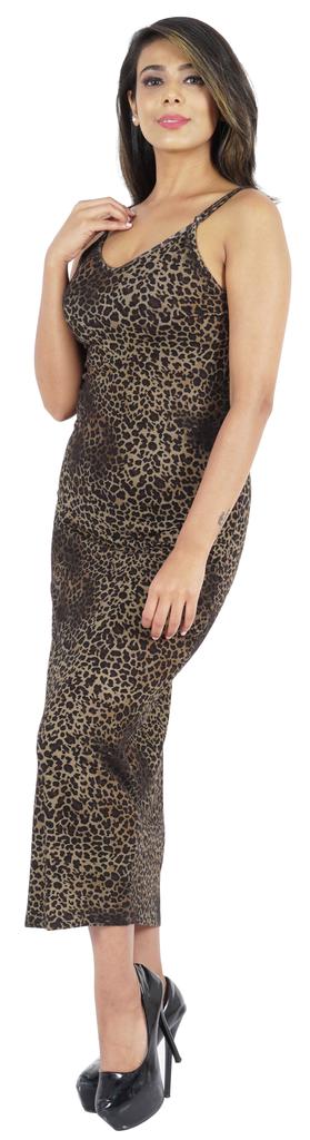 Inkmeso Printed V Neck Maxi Bodycon Dress For Womens Sexy Spaghetti Strap