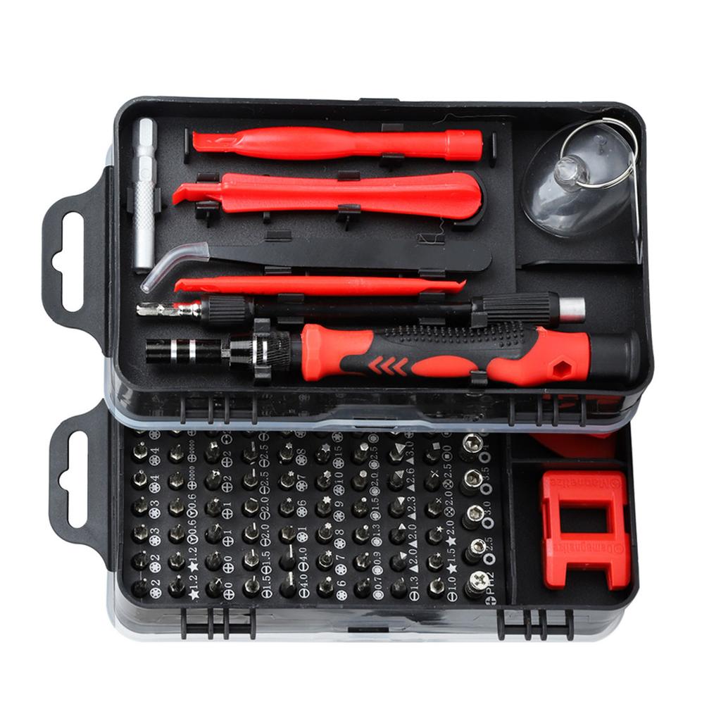 Carbon Steel Screwdriver Set Multipurpose Electronic Disassembly and Repair Tools for Watch Mobile Phone Red
