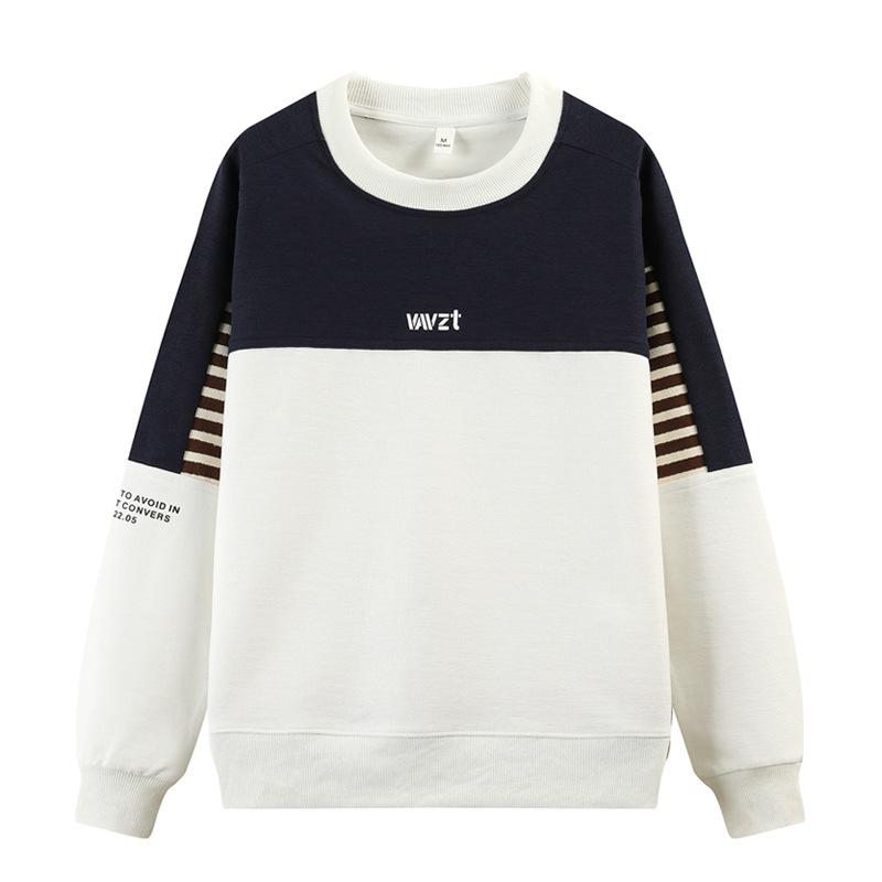 

Мужская футболка с длинным рукавом, весна-осень, новый трендовый бренд, цветная толстовка с круглым вырезом, свободная рубашка, мужская футболка, верх M