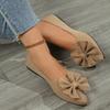 Fashion 2024 New Summer Style Fashionable Comfortable and Versatile Women's Shoes Casual Simple Wear-resistant Flat Bottom Bow Shoes