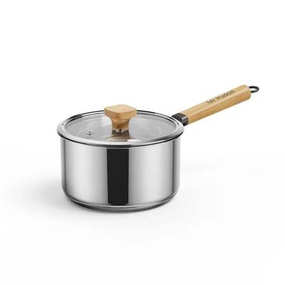 Stainless Steel Saucepan Kitchen Soup Pot Cooking Pot Cookware Thick Non-stick Pot Noodle Milk