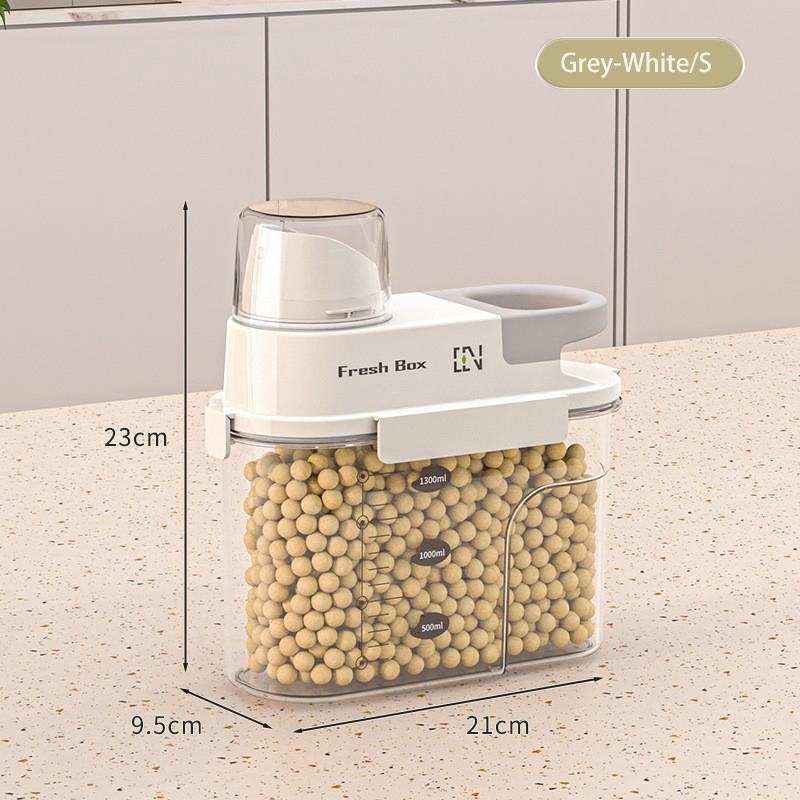 

Cereal Container Storage with Pour Spout Seal Kitchen and Pantry Organizer Jar for Dry Food, Nuts, Flour and Sugar Containers