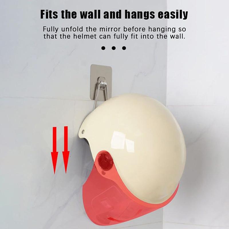 Motorcycle Helmet Rack Wall Mount Metal Bike Helmet Holder Mount Stainless Steel Bicycle Helmet Display Hanger Stand