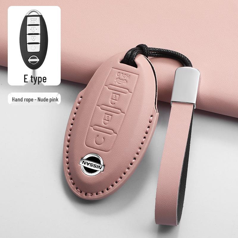 

Pink Key Case Cover for Nissan Patrol Y62 5-Button Smart Key (2018-2019)