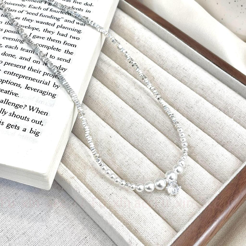 Trendy Zircon Pearl Necklace for Women: Elegant, High-End, and Versatile Design