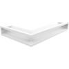 Vent Cover LUFT rohový pravý 40x60x9 bílý Slim