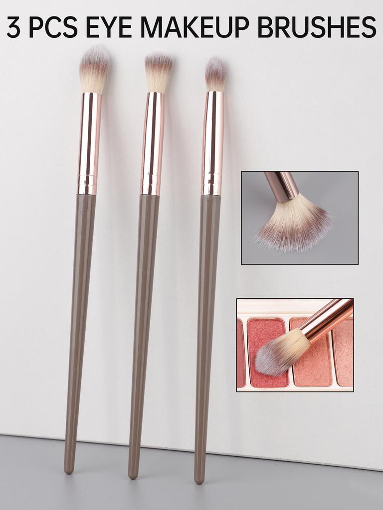 3pcs Eye Shadow Brushes Set Makeup Brushes Eye Shadow Highlighting Brushes High Quality Makeup Brushes