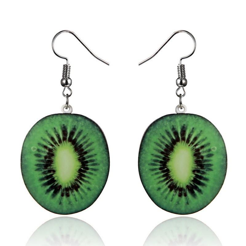 Acrylic Fresh Fruit Earrings Decorations For Women Trendy Jewelry Accessory