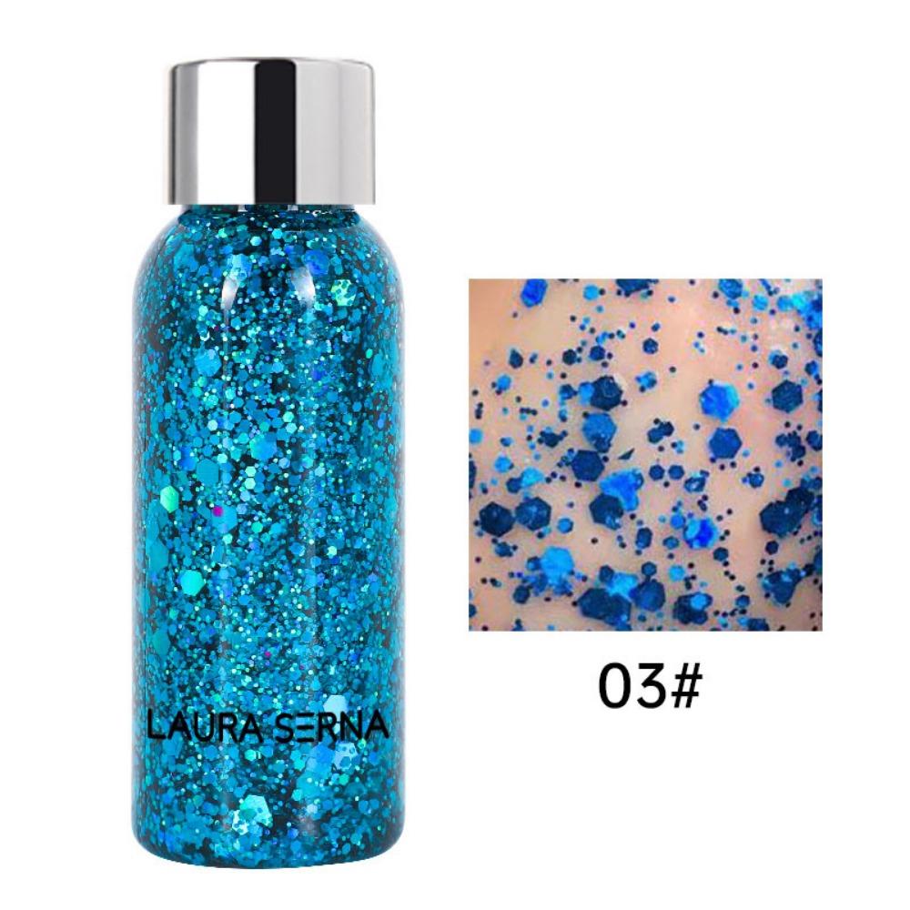 

Gel, Sequins Face & Body Glitters Nail Hair Face Body Decoration Nine Colors Art Sequins Gel Artistic Makeup Eye Glitters Cream