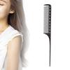 Professional Rat Tail Hair Comb Salon Hairdressing Styling Comb Barber Aluminum Metal Comb