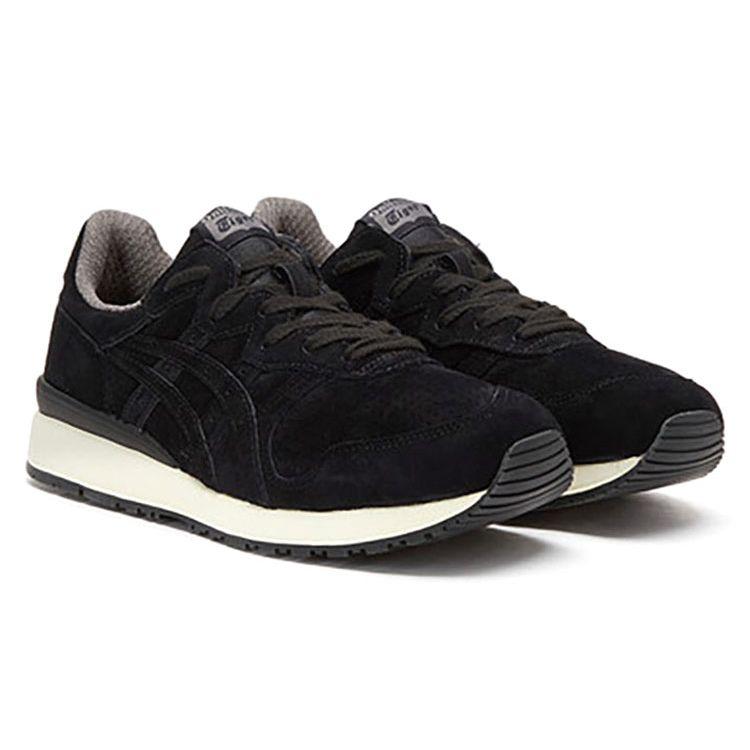 ONITSUKA TIGER Ally Leather Comfortable Versatile Non-Slip Durable Low-Top Casual Shoes Unisex Sneaker Black D701L-9090