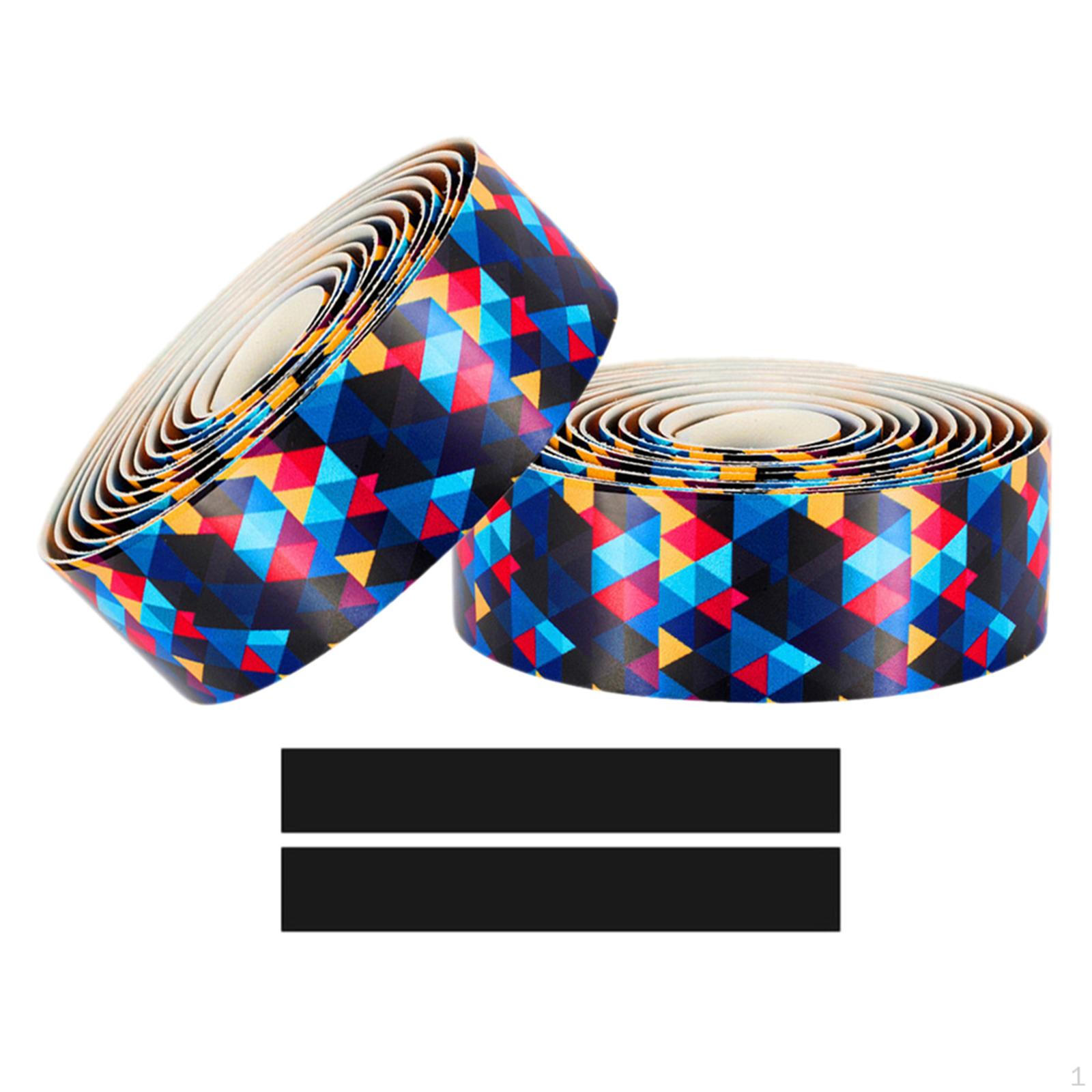 Mountain Bike Handlebar Tapes EVA, Anti Vibration with Bar Shockproof Sweat Absorbing Breathable