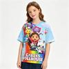 Gabby Dollhouse Children's T-shirts 3D Cartoon Print Tees Fashion Boys Cute Girls Short Sleeve Kids Casual Tops Summer Clothing