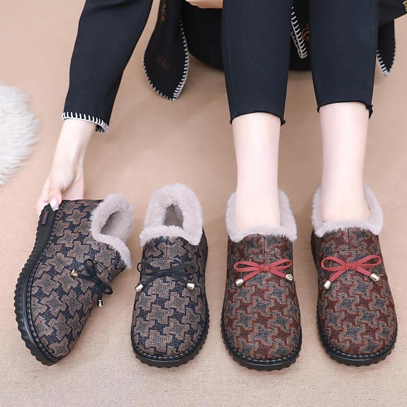Cotton Shoes, Women's Snow Boots, Fashionable and Versatile Shoes, Cotton Boots, Shallow Ankle Boots