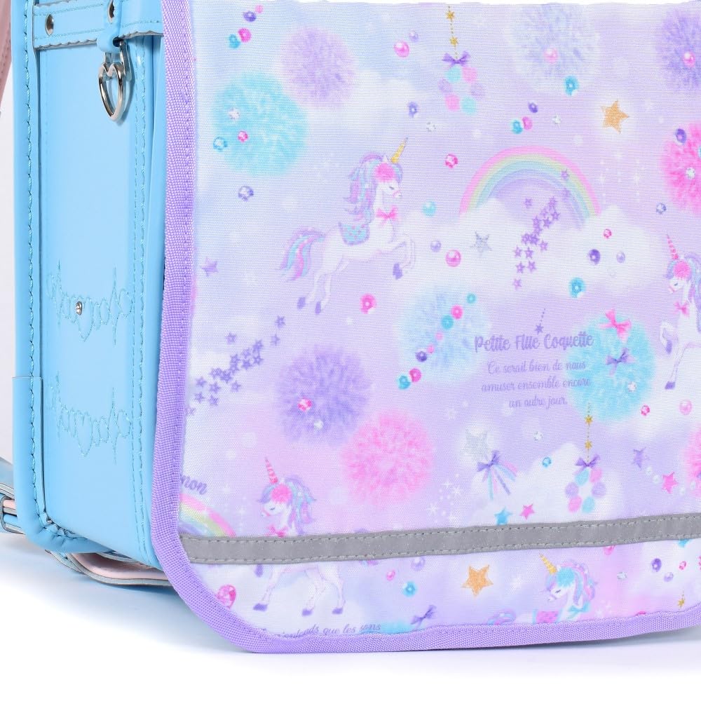 COLORFUL CANDY STYLE Fabric School Bag Set with Shoe Drawstring Gym Clothes Cup Lunch School Backpack Tote Clothes and Small Item Unicorn Fantasy