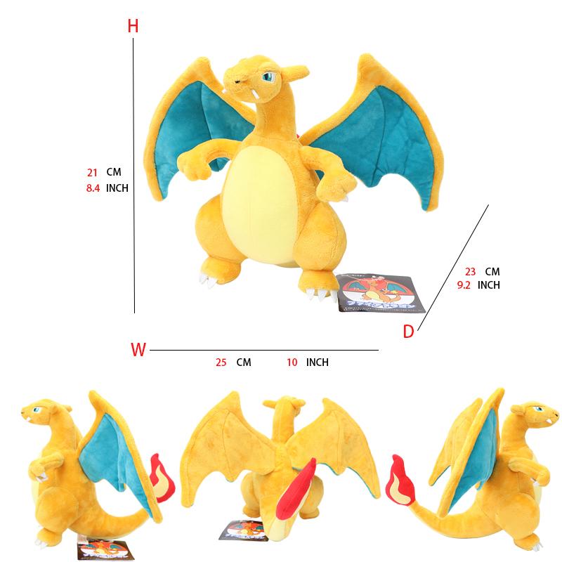 25 Styles Plush Toys Shiny Dragonair Rayquaza Gyarados Charizard Charmander Lycanroc Vulpix Lucario Stuffed Peluche Doll