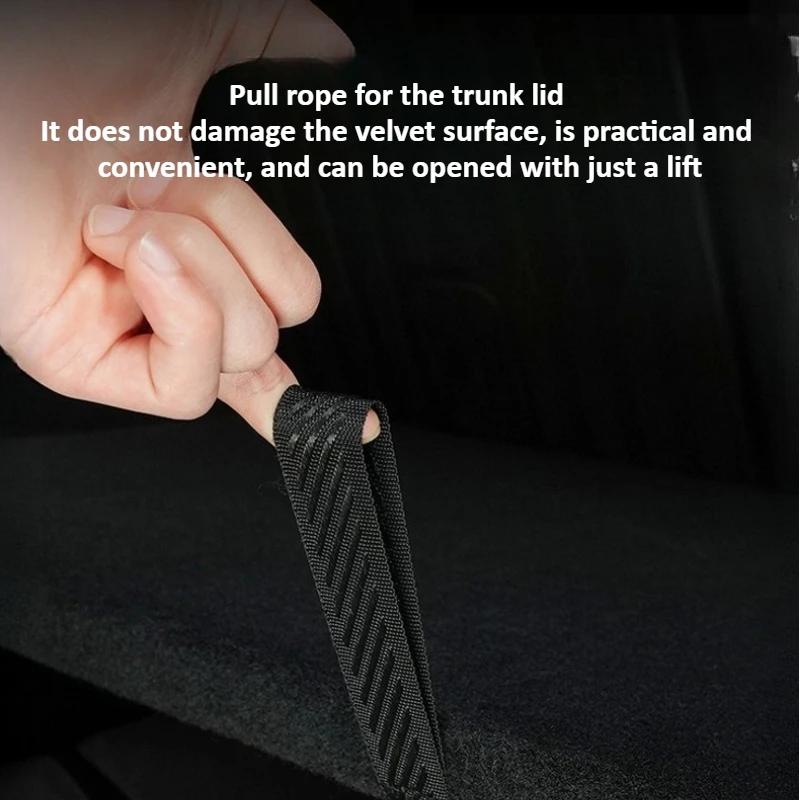 Trunk Lid Hidden Pasting Pull Rope Tail Box for Tesla Model Y Launch Juniper 2025-2025 Car Accessories Auxiliary Pull Rope