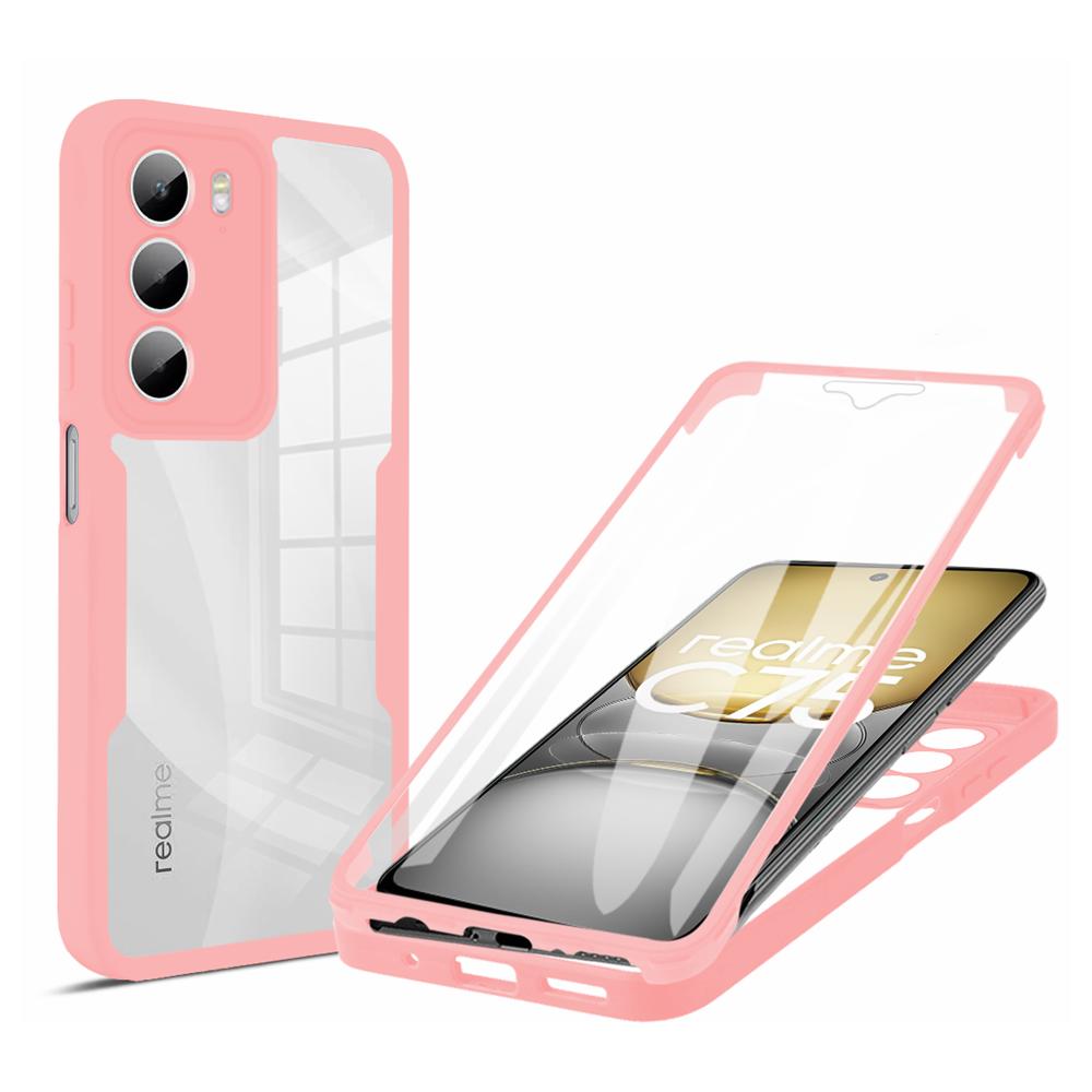 Etui 360 Stopni Do Realme C71 C75 C85 14T 8 9 14 15 Pro Plus 5G 6 C21Y C25Y Note 70 Wbudowana Ochrona Ekranu Pokrowiec Na Całe Ciało