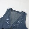 Vest Denim Women Summer Cotton Vest Oversize Solid Color Plus Size Casual Sleeveless Coat Camisole Vest