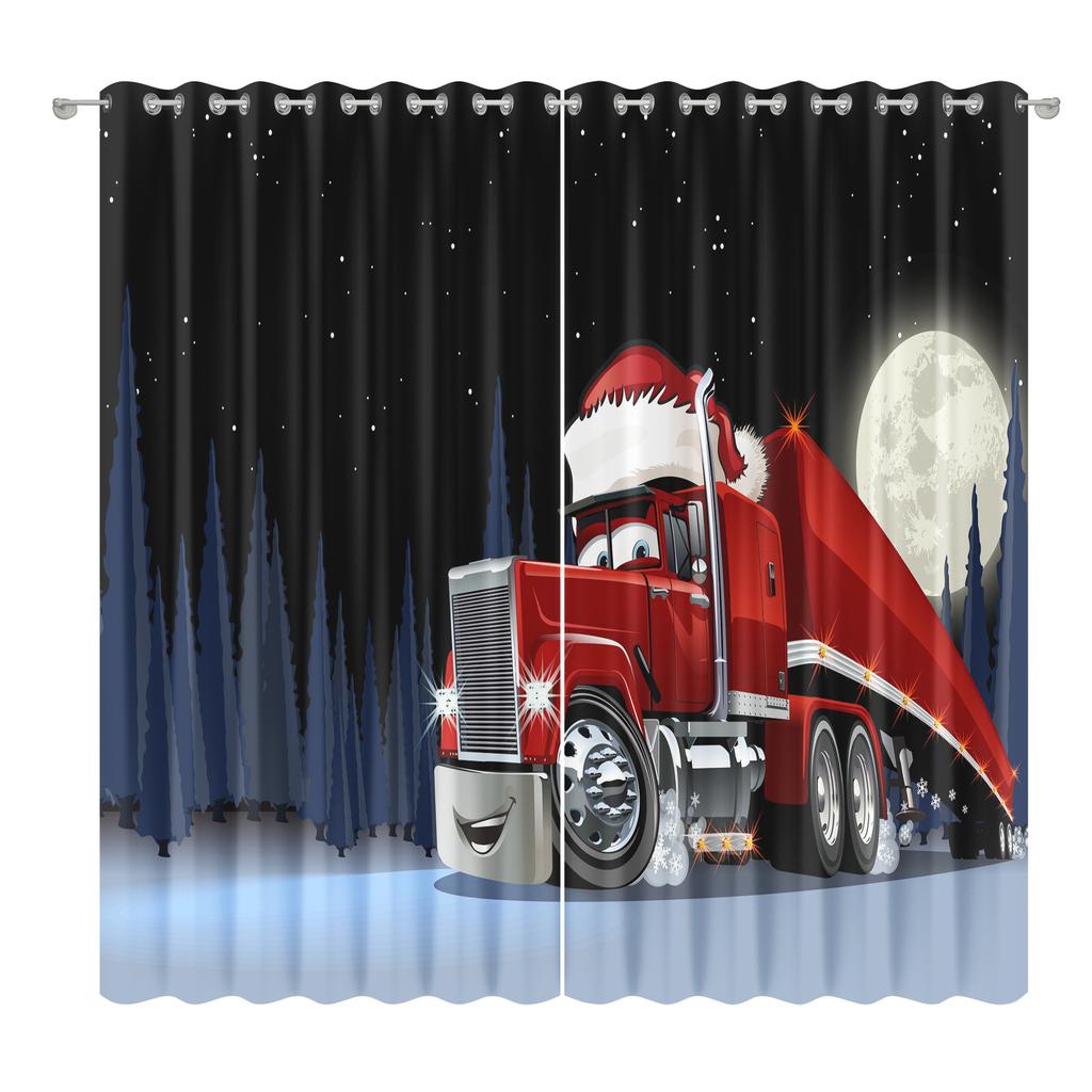 Christmas Curtains Bedroom Living Room Balcony Blackout Curtains Office Hotel Insulation Curtains