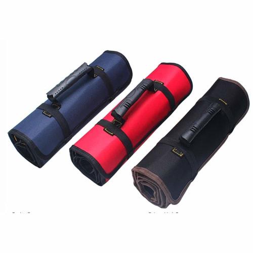 Universal Motorcycle Tool Bag, Multifunctional Oxford Pocket Tool Kit Roll Bag for BMW R1200GS, Portable Large Capacity, Blue