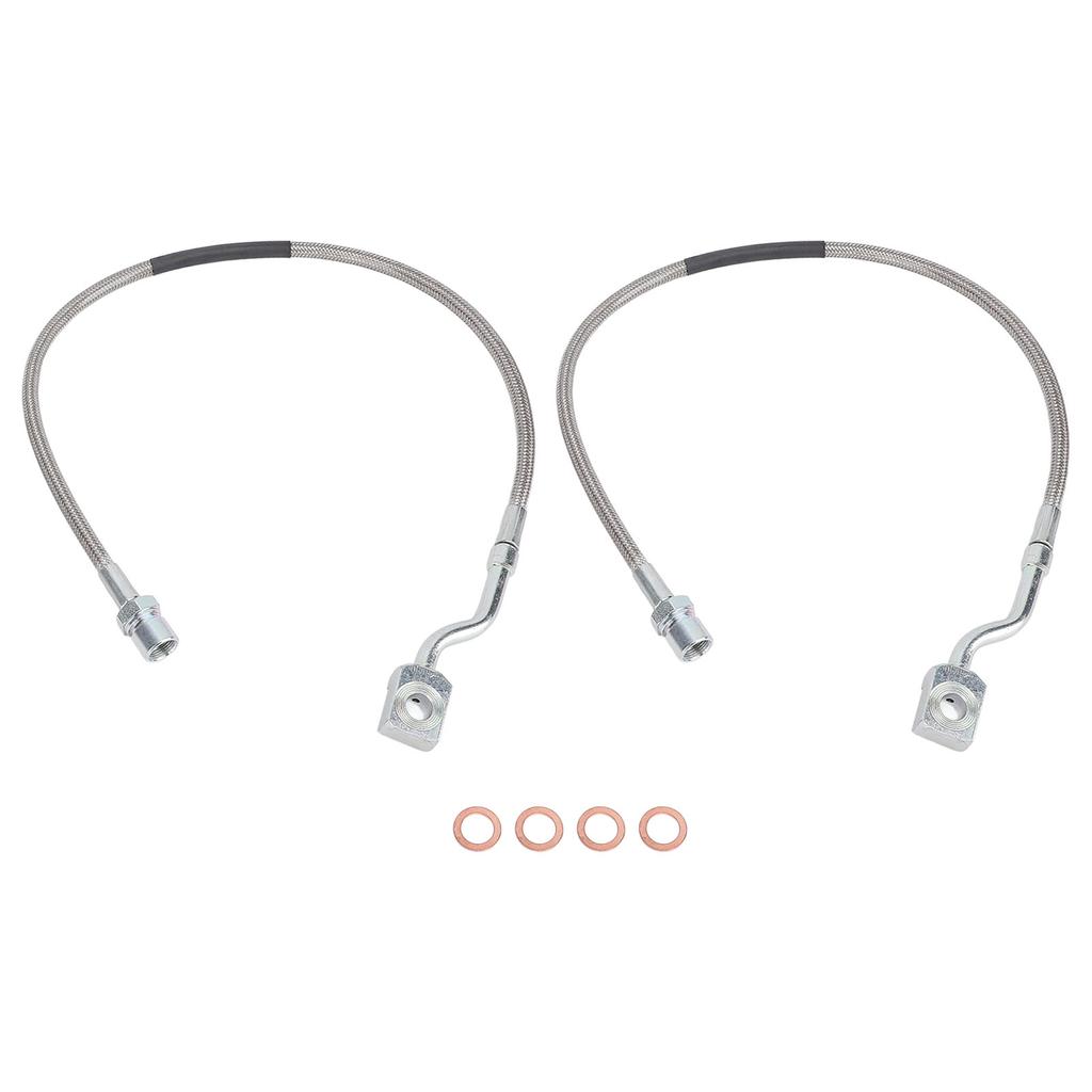 2PCS Front Brake Lines 89370 Improved Driving Performance Metal Strong Structure for 1500 2500 3500 HD Vehicle Models