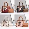 Stylish High-end Pu Leather Womens Tote Bag Set With Spacious Interior And Trendy Colors