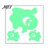 Spooky Night Atmosphere Decor Halloween Glow in The Dark Wall Stickers, Luminous Ghost Hand And Bat Removable PVC Stickers Decals, Horror Theme