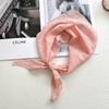 Thin Hair Scarf Headband Solid Color Sun Protective Scarf New Triangle Headscarf  Women