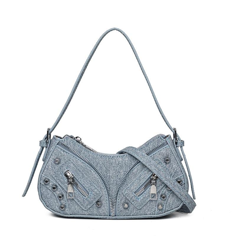 

Small bag women s 2025 new Korean version of simple fashion shoulder messenger bag women s armpit small square bag street trend