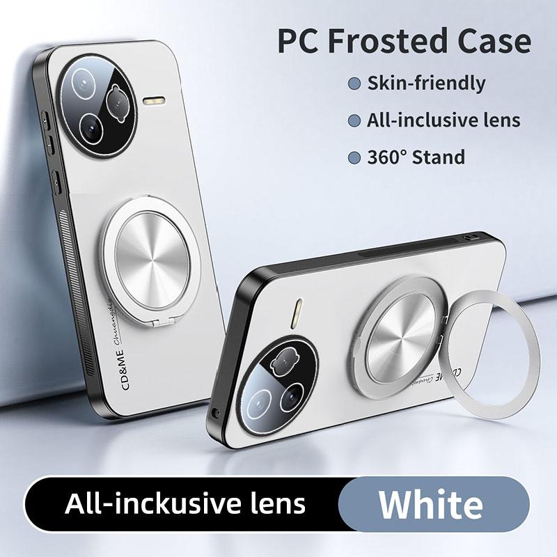 Luxusní nárazuvzdorný AG matný kryt pro XIAOMI POCO F7 Ultra F7 Pro Magnetický PC Matný 360stupňový Stojan Ochranný kryt